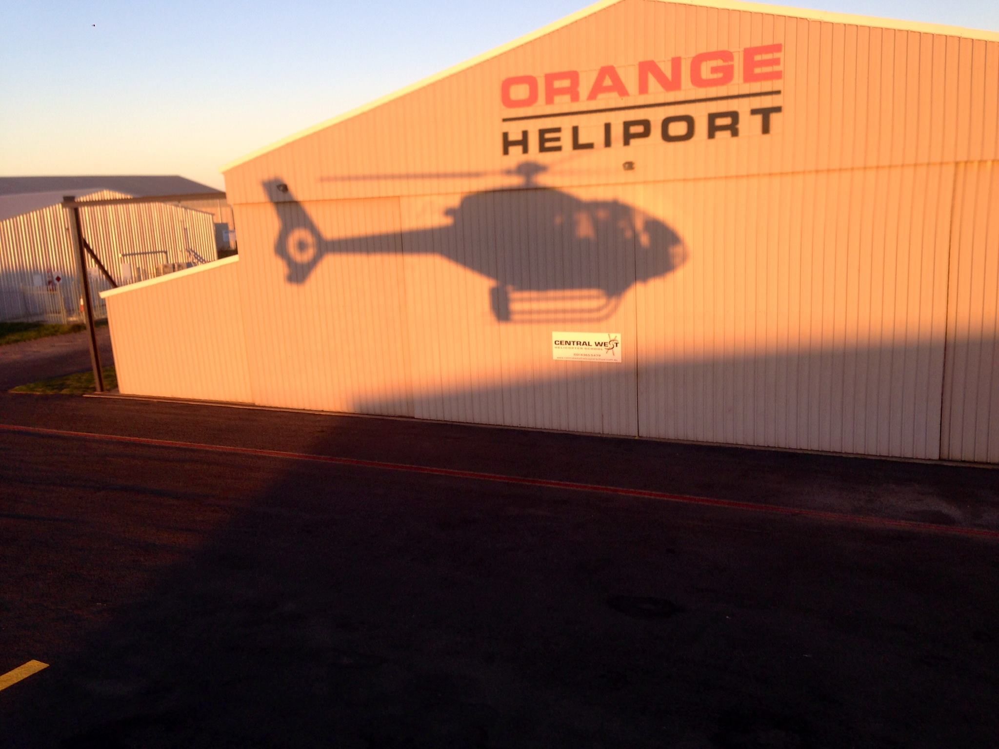 orange helicopter